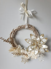 Load image into Gallery viewer, Christmas Wreath - Gold & White